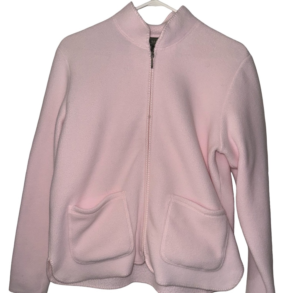L.L. Bean Soft Pink Women’s Fleece Jacket